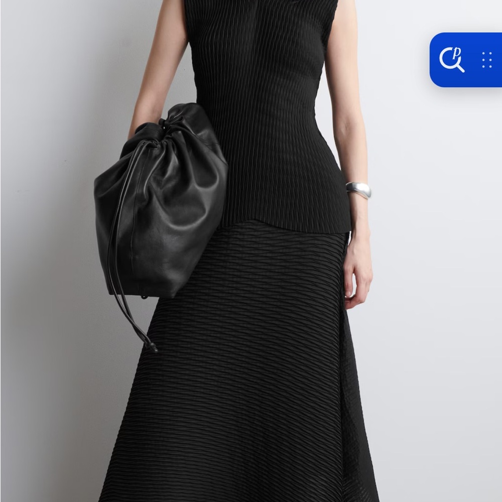 COS Black Asymmetrical Skirt